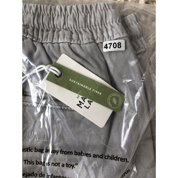 Marine Layer Saturday Jogger Pants Drawstring Waist Slim Fit Light Grey NWT XL - Picture 8 of 10